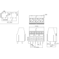 10.16MM pitch high current screw terminals can be spliced